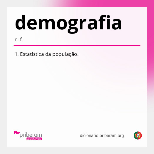 Significado de demografia