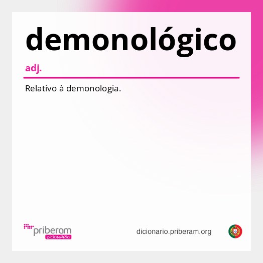 Significado de demonológico