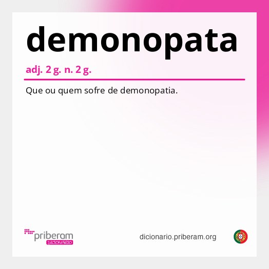 Significado de demonopata