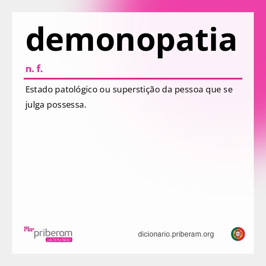 Significado de demonopatia