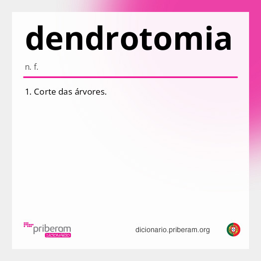 Significado de dendrotomia