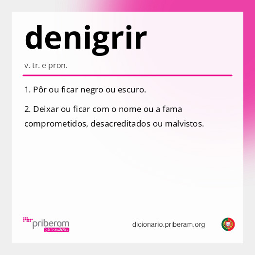 Significado de denigrir