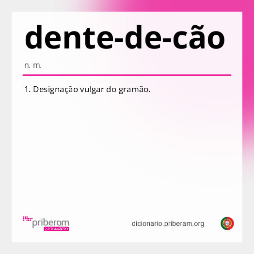 Significado de dente-de-cão