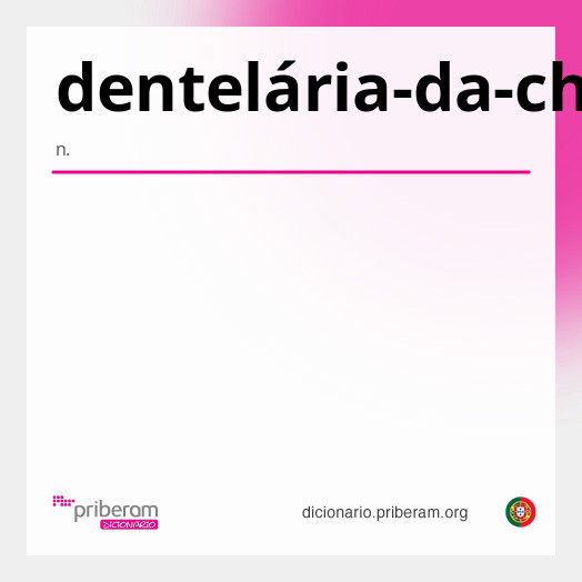 Significado de dentelária-da-china