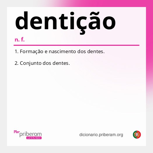 Significado de dentição