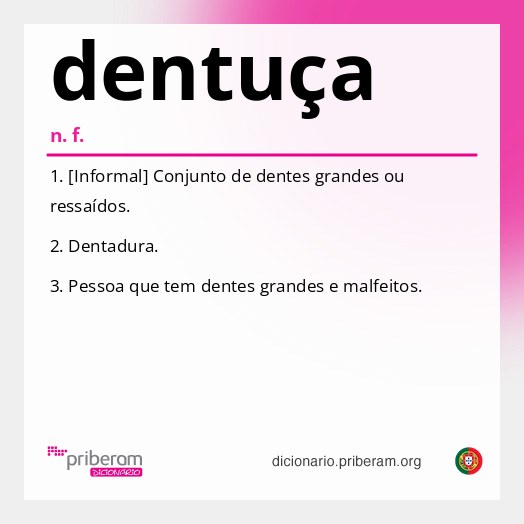 Significado de dentuça