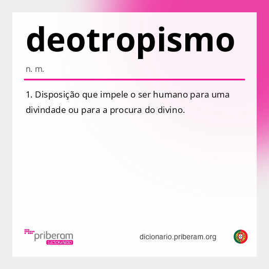 Significado de deotropismo