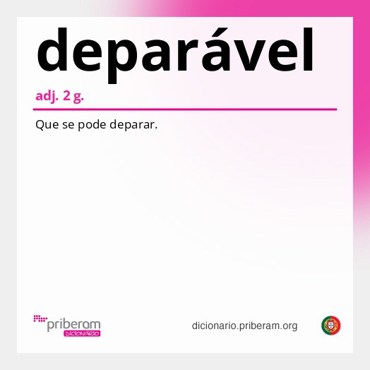 Significado de deparável