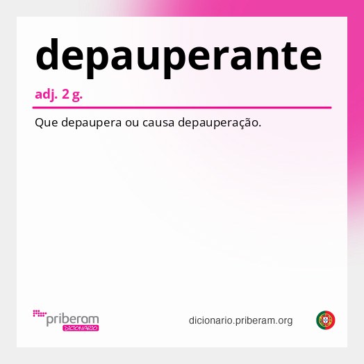 Significado de depauperante