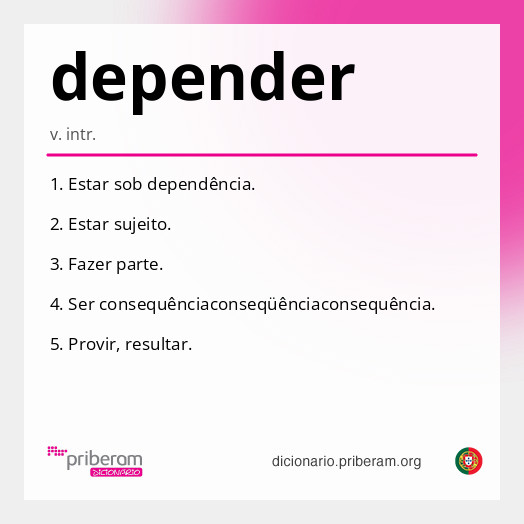 Significado de depender