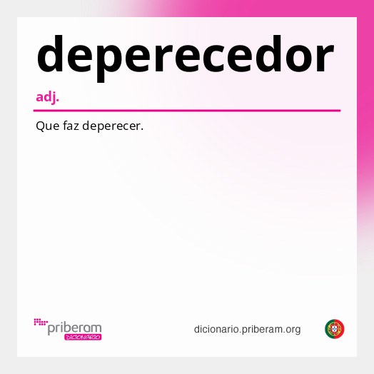 Significado de deperecedor