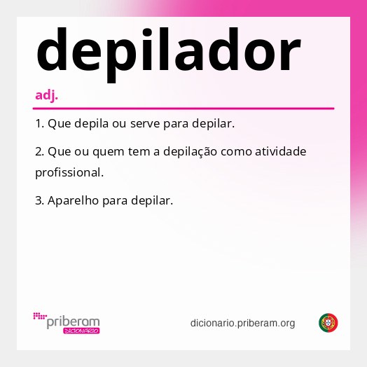 Significado de depilador