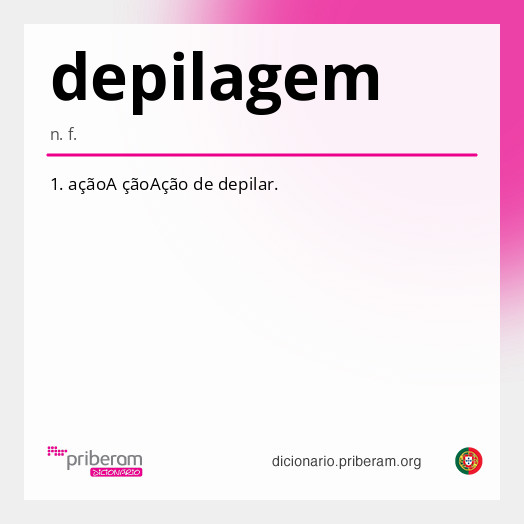 Significado de depilagem