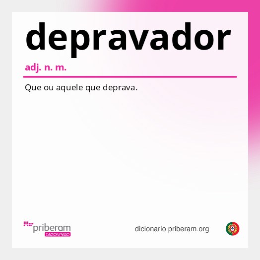 Significado de depravador