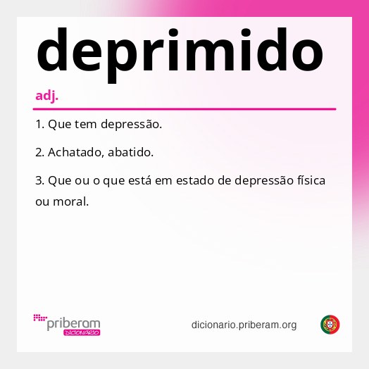 Significado de deprimido