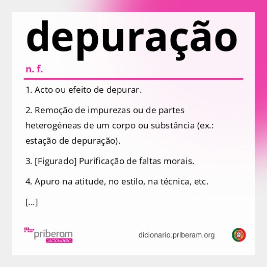 Significado de depuração