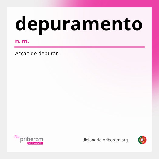 Significado de depuramento