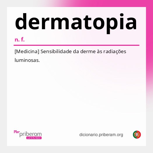 Significado de dermatopia