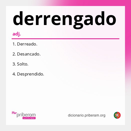 Significado de derrengado