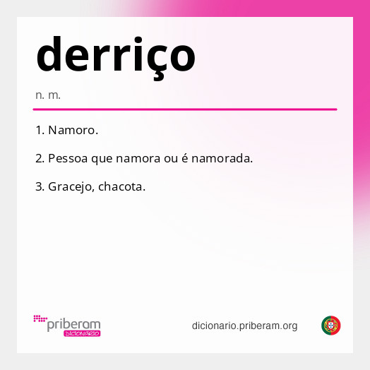 Significado de derriço