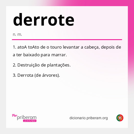 Significado de derrote