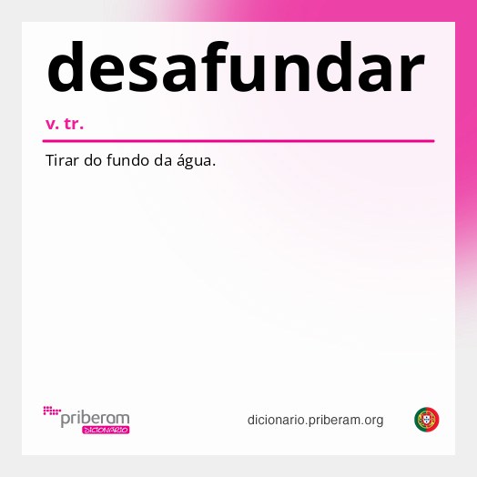 Significado de desafundar