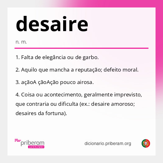 Significado de desaire
