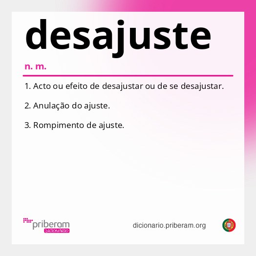 Significado de desajuste