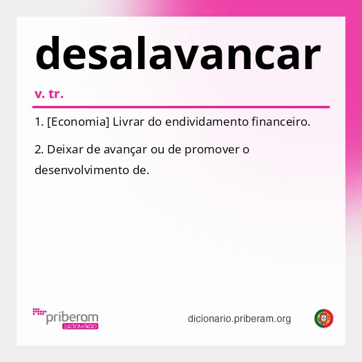 Significado de desalavancar
