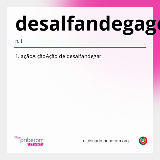 Significado de desalfandegagem