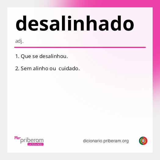 Significado de desalinhado