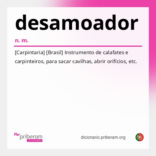 Significado de desamoador