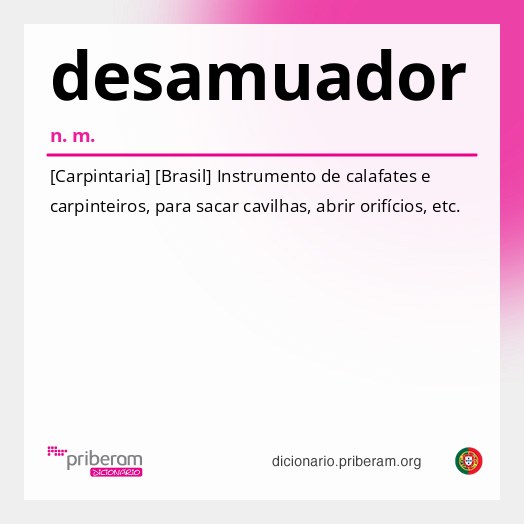 Significado de desamuador