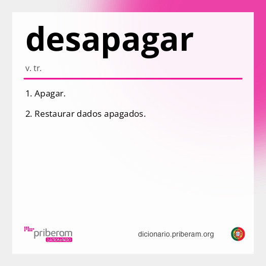 Significado de desapagar