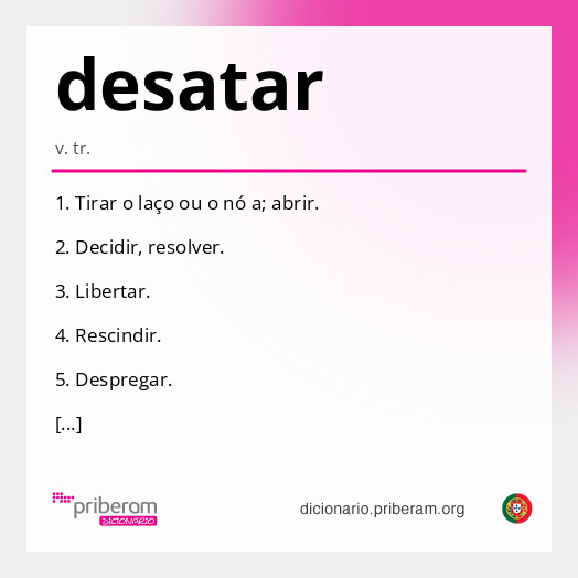 Significado de desatar