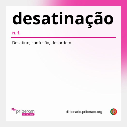 Significado de desatinação