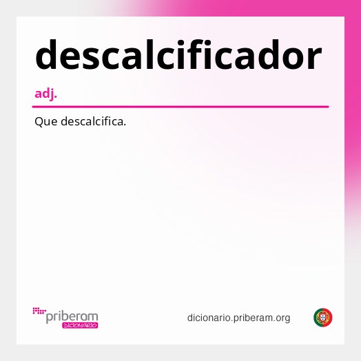 Significado de descalcificador