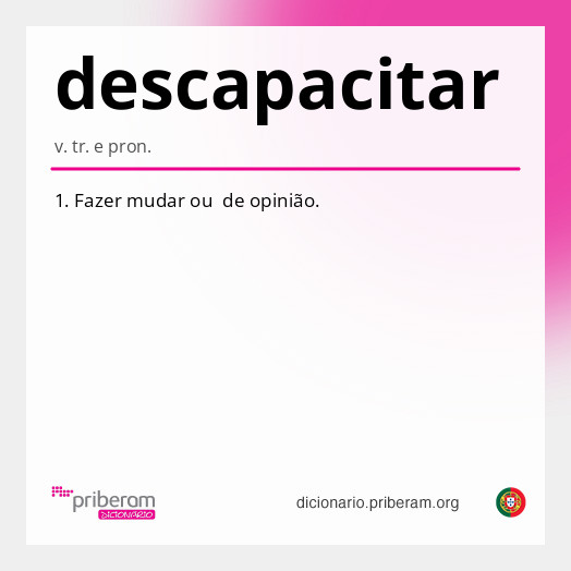 Significado de descapacitar