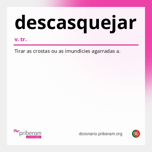 Significado de descasquejar