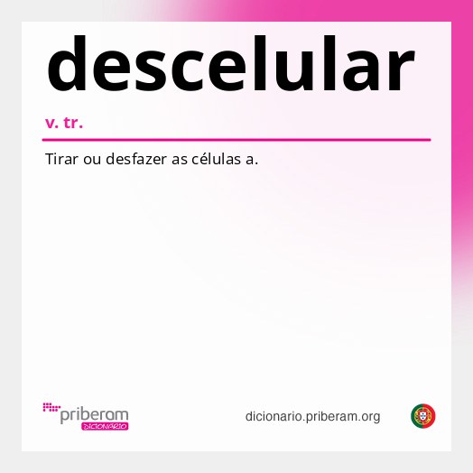 Significado de descelular