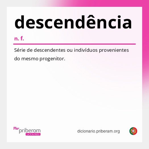 Significado de descendência