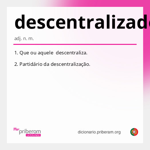 Significado de descentralizador