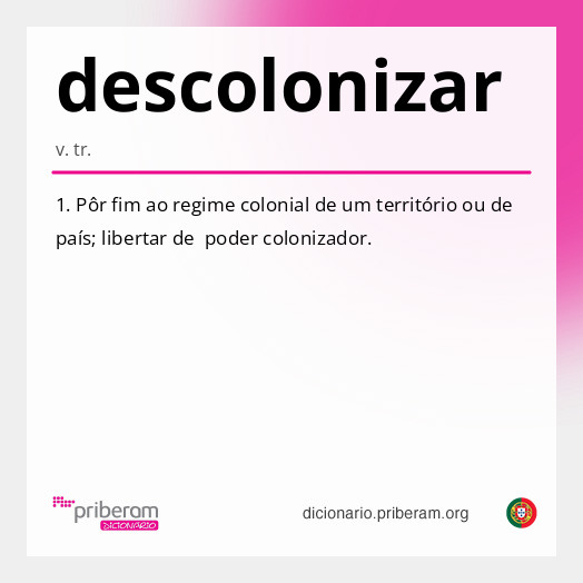 Significado de descolonizar