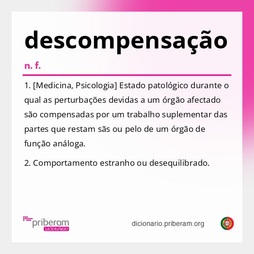 Significado de descompensação