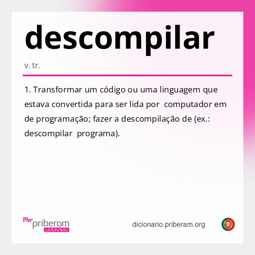Significado de descompilar