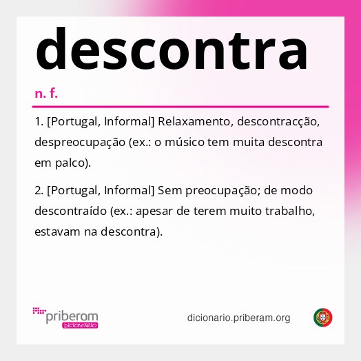 Significado de descontra