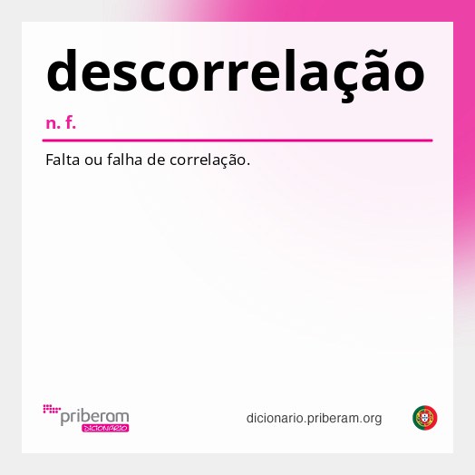 Significado de descorrelação