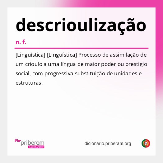Significado de descrioulização