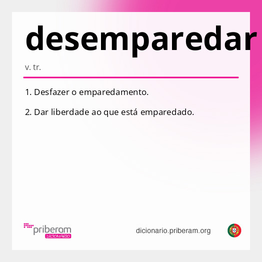 Significado de desemparedar