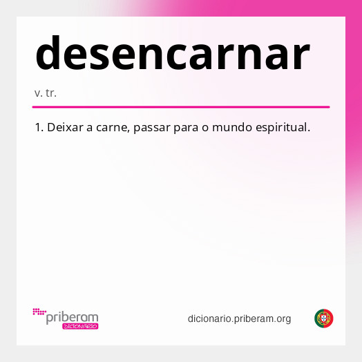 Significado de desencarnar